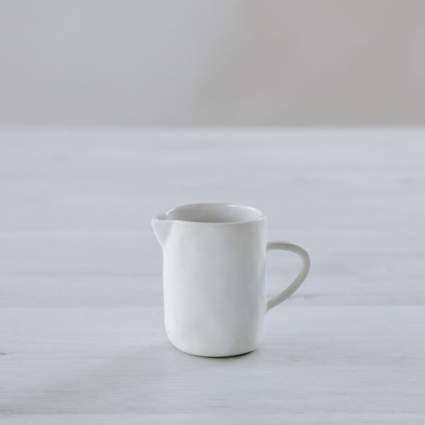 Flax Milk Jug h7cm White