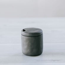 Load image into Gallery viewer, Flax Sugar Pot h7cm - Charcoal

