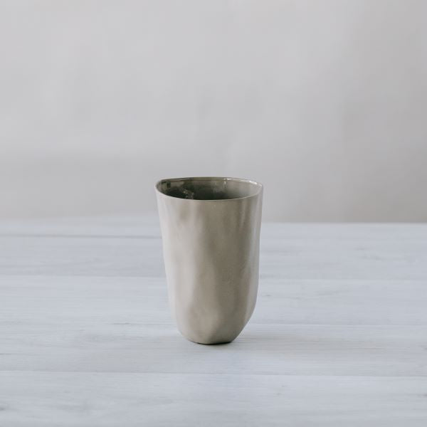 Flax Small Vase h15cm - Grey