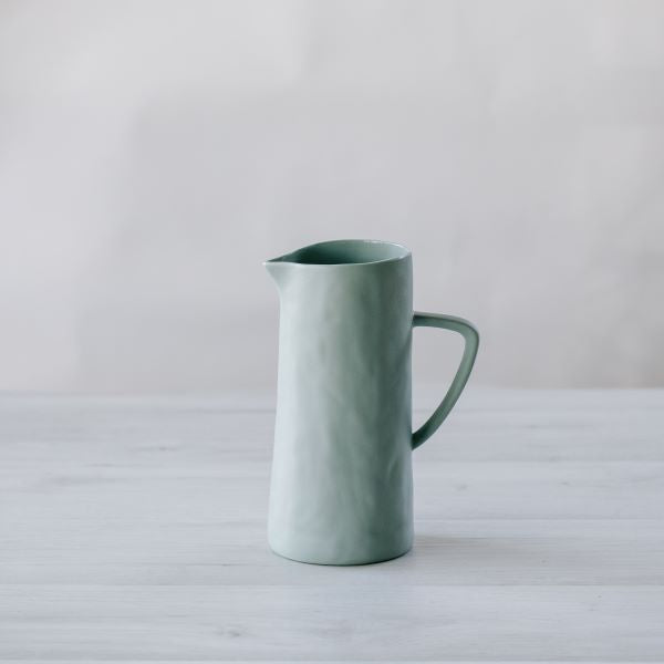 Flax Jug w Handle h24cm - Duck Egg