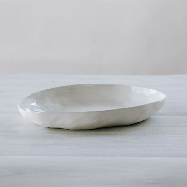 Flax Platter 38x28 - White