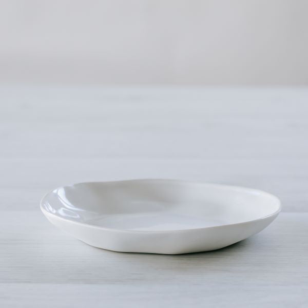 Flax Side Plate d16cm - White